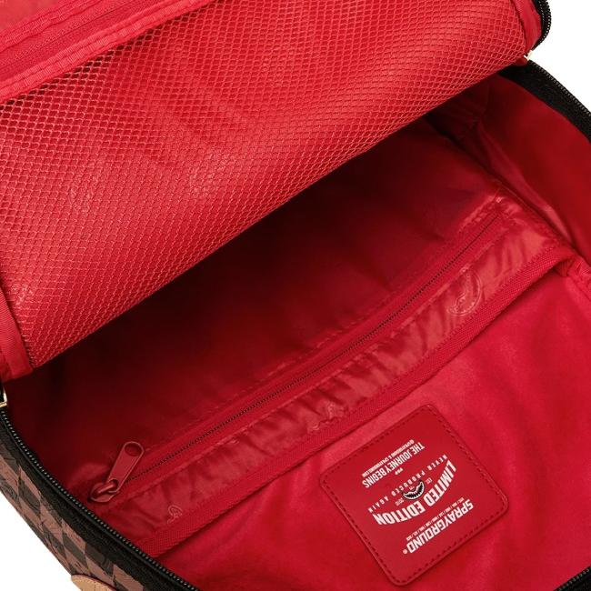 Sprayground Zaino Embossed Check Borwn Limited Edition - 8