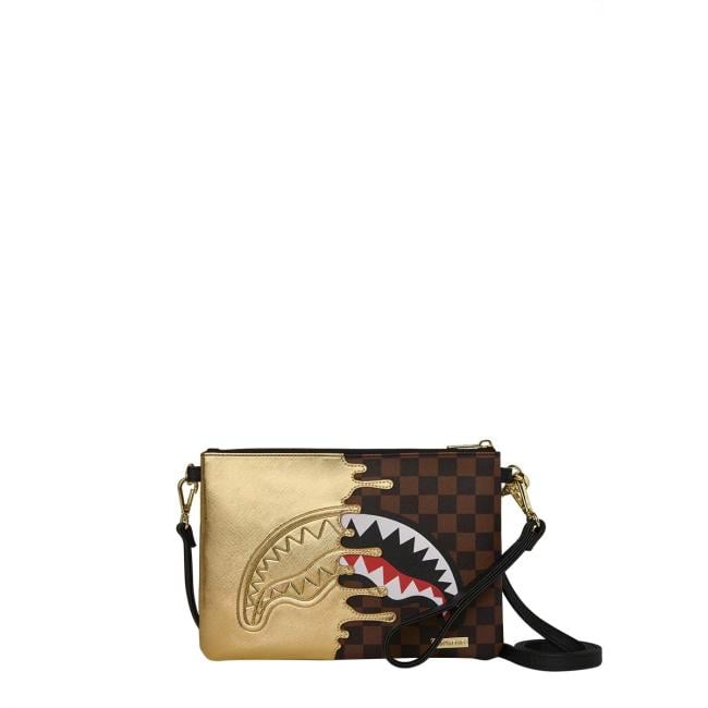 Sprayground Pochette Sharks In Paris Gold Drip Limited Edition - 1