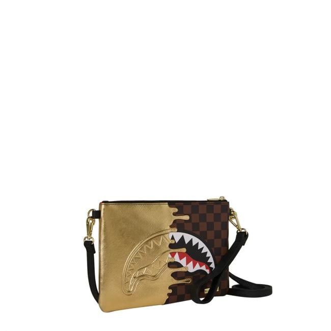 Sprayground Pochette Sharks In Paris Gold Drip Limited Edition - 2