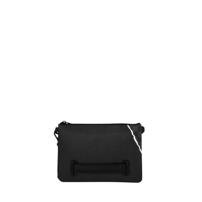 Sprayground Pochette Center Rip Revealing Gray Check Limited Edition - 4