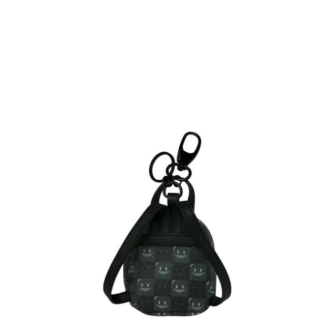 Sprayground Portachiavi Sharks In Paris WTF Bubble Black Check Limited Edition - 3
