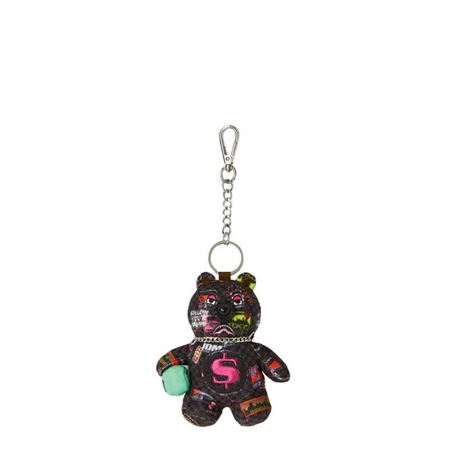 Sprayground Portachiavi Global Mogul Cyber Punk Bear Limited Edition - 1