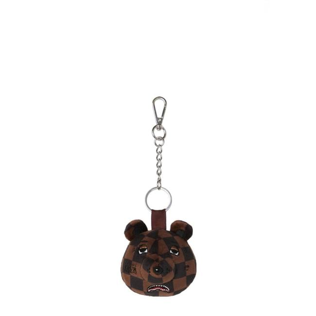 Sprayground Portachiavi Brown Checker Bear Head Limited Edition - 1