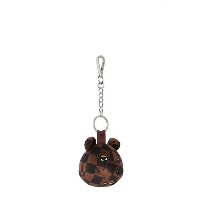 Sprayground Portachiavi Brown Checker Bear Head Limited Edition - 2