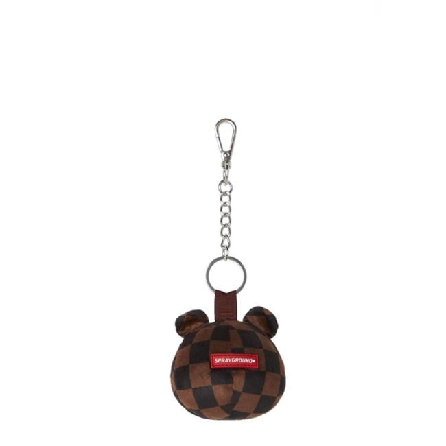 Sprayground Portachiavi Brown Checker Bear Head Limited Edition - 3