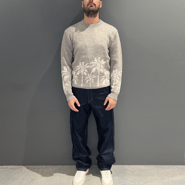 Tooco Maglione girocollo Malibu Grey - 3