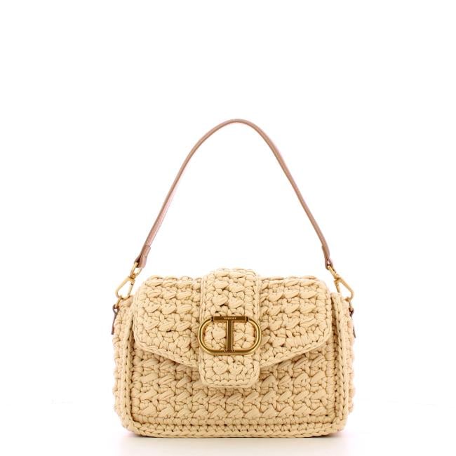 Twin Set Borsa a Mano Amie Crochet Almond Milk - 1