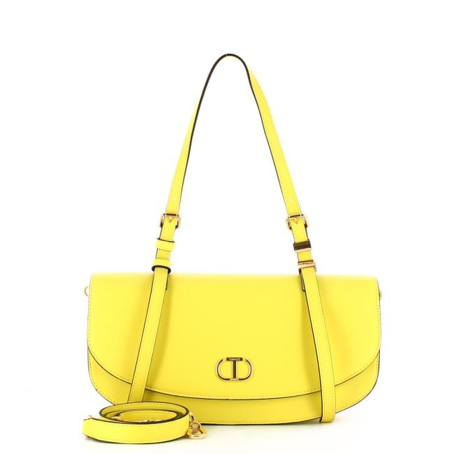 Twin Set Borsa a spalla con Oval T Light Lemon - 4