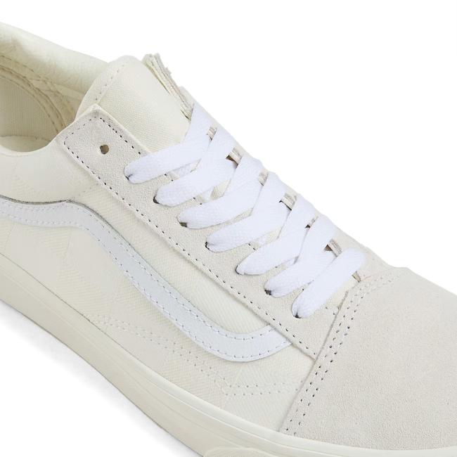 VANS Sneakers Old Skool Mono Checkerboard White - 4
