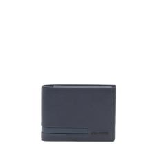 Portafoglio con portamonete RFID Blu