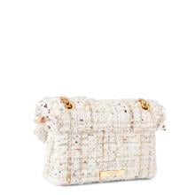 Mini Borsa a tracolla Tweed Bone Comb