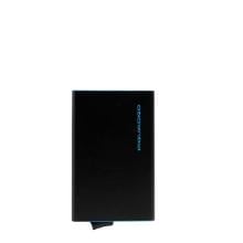 Card Holder with Sliding System Blue Square