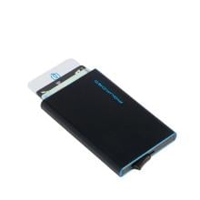 Card Holder with Sliding System Blue Square