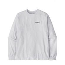 T-Shirt a maniche lunghe P-6 Logo Responsibili-Tee® Fiber White