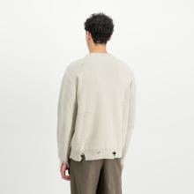 Alpha Industries Felpa Distressed Logo Organic Beige - 5