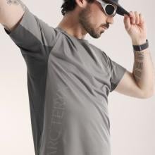 Arc'Teryx T-Shirt Norvan Downword Logo Void Cloud - 3