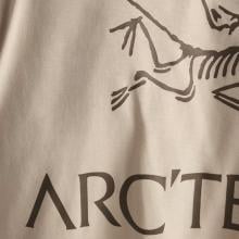 Arc'Teryx T-Shirt Kragg Bird Word SS 24K Sea Salt Mongoose - 5