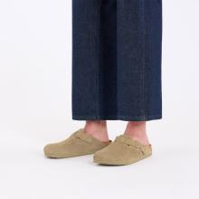 Birkenstock Sabot Boston Suede Faded Khaki - 9