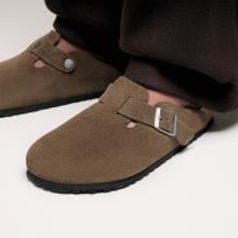 Birkenstock Sabot Boston suede Dark Tea - 9