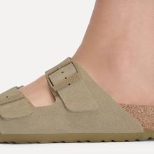 Birkenstock Sandali Arizona Suede Faded Khaki - 9