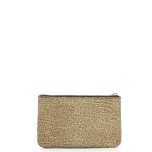 Borbonese Bustina Portadocumenti in Nylon Riciclato Beige Marrone - 3