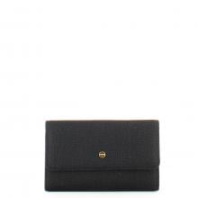 Borbonese Portafoglio Medium RFID in Nylon Riciclato Dark Black - 1