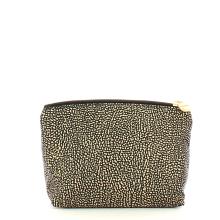 Borbonese Busta Medium in Nylon Riciclato OP Naturale Nero - 3