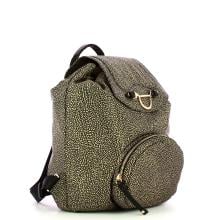 Borbonese Zaino Medium Op Naturale Nero - 2