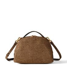 Borbonese Borsa a mano Sexy Bag Small in camoscio OP Naturale - 1