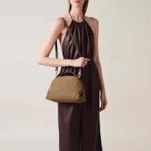 Borbonese Borsa a mano Sexy Bag Small in camoscio OP Naturale - 6