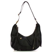 Borbonese Borsa Hobo Small Dark Black - 1