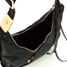 Borbonese Borsa Hobo Small Dark Black - 4
