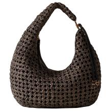 Borbonese Hobo La Nido Medium OP Naturale Nero - 1