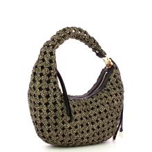 Borbonese Hobo La Nido Mini OP Naturale Nero - 2