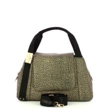 Borbonese Bauletto M OP Naturale Nero - 4