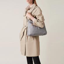 Borbonese Borsa a spalla Hobo Medium Cloud - 5