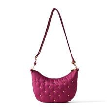 Borbonese Mini Borsa Luna Bag Colette Amarone OP Naturale - 3