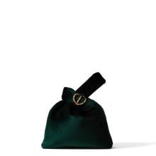 Borbonese Borsa a mano Twinnie Small in velluto Alloro - 1