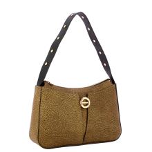 Borbonese Borsa a spalla Hobo Medium OP Naturale Nero - 2