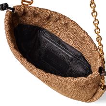 Borbonese Mini Borsa Coquille in camoscio OP Naturale - 5