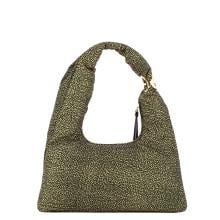 Borbonese Hobo Bag Twinnie Small OP Naturale Nero - 3