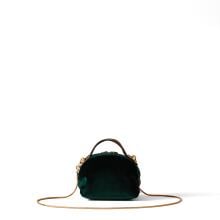 Borbonese Mini Sexy Bag in velluto Alloro OP Naturale - 3