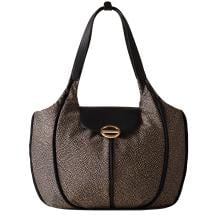Borbonese Shopping Cottage Medium OP Naturale Nero - 1