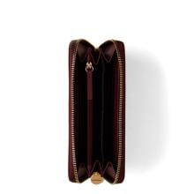 Borbonese Portafoglio RFID in Nylon Riciclato Zip Around Merlot - 3