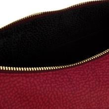 Borbonese Borsa Luna Bag Small con taschino in Nylon Riciclato Merlot - 4
