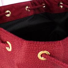 Borbonese Zaino Medium in Nylon Riciclato Merlot - 4