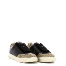 Borbonese Sneakers in pelle e camoscio Nero OP Naturale - 2