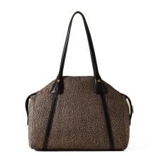 Borbonese Borsa a spalla Poche Medium OP Naturale Nero - 3