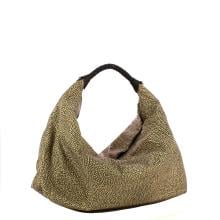Borbonese Hobo Bag Plie OP Naturale Nero - 2