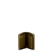Borbonese Portafoglio Medium RFID in Nylon Riciclato Zip Around Olive - 3